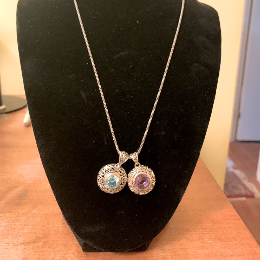 Authentic Samuel B. 18” chain, 2 different charms! NWT